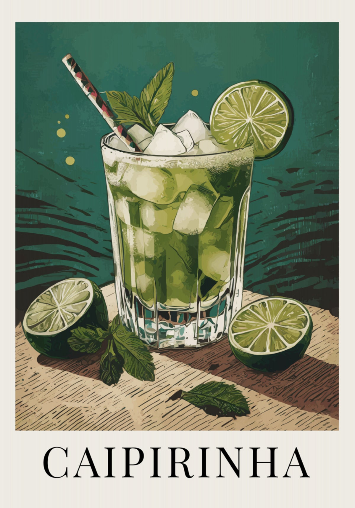 Värskendav Caipirinha kokteil