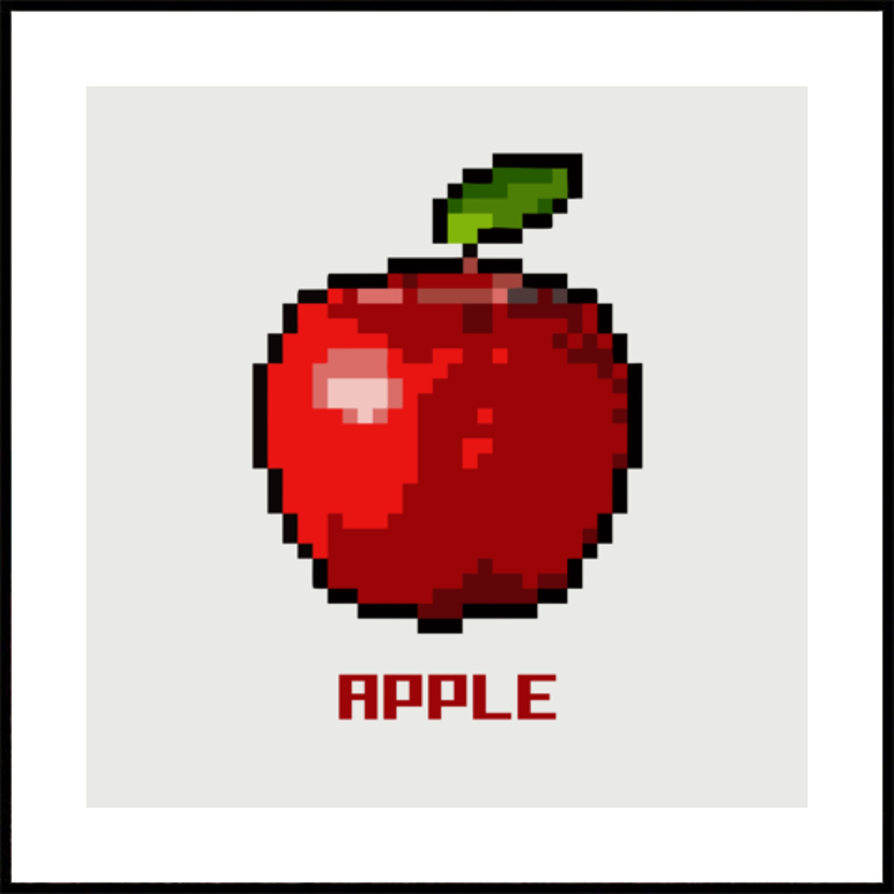Retro Pixel Apple
