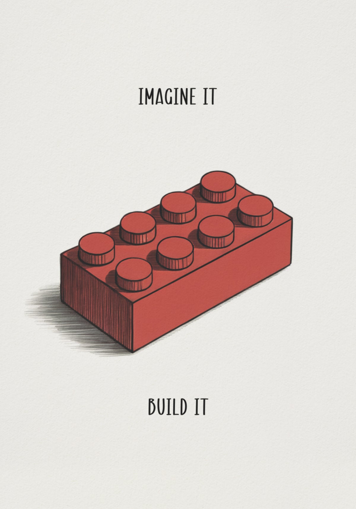 Iedomājieties Build Red Block