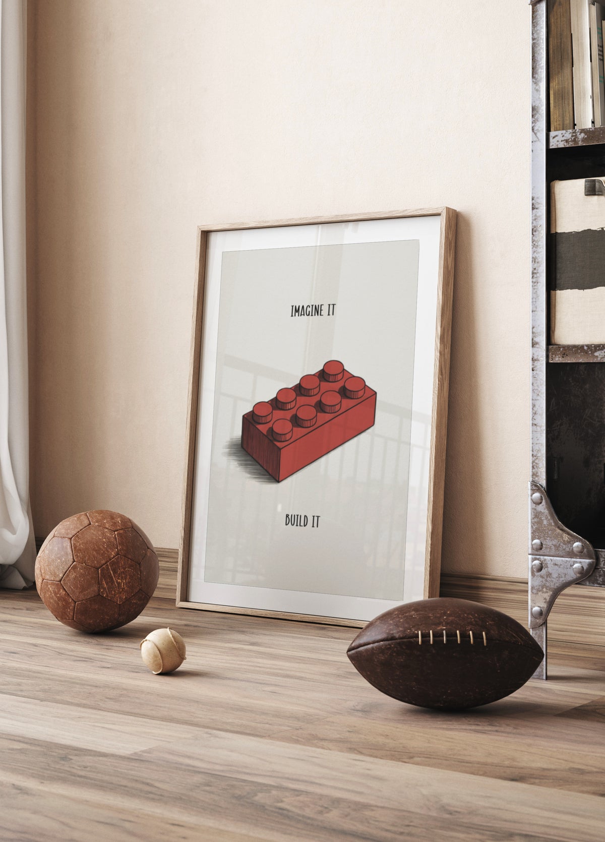 Iedomājieties Build Red Block