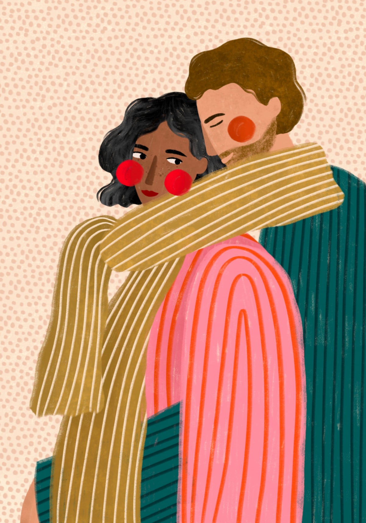 Loving Couple Embrace