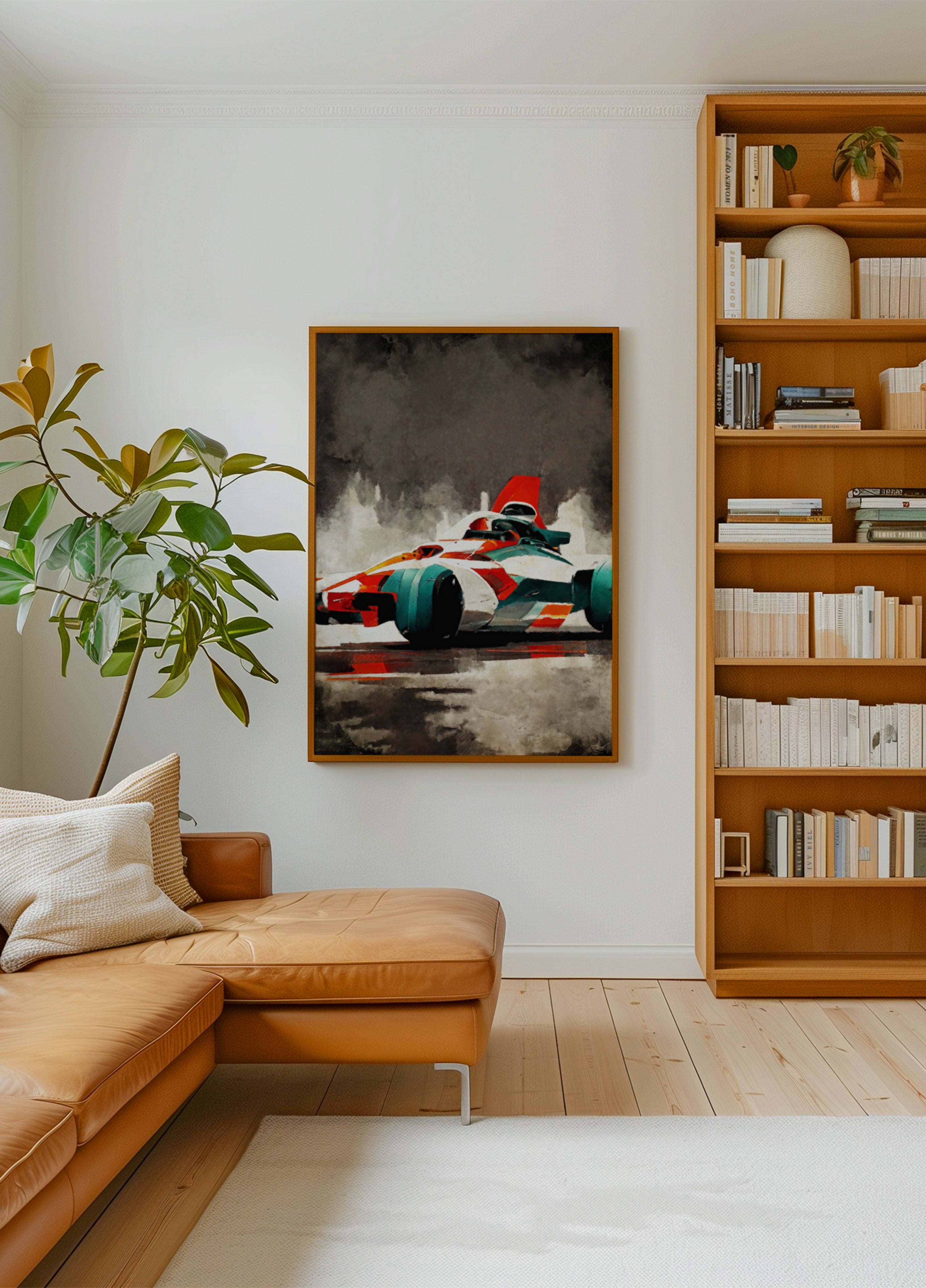 Vibrant Race Car Action