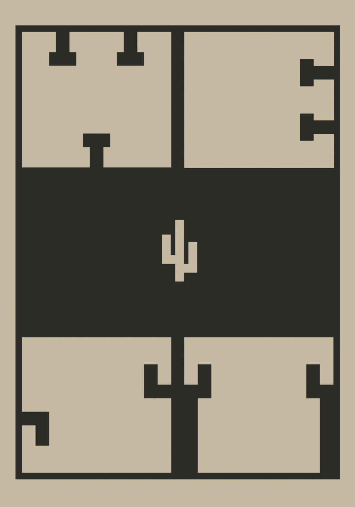 Retro Pixel Architecture - Posterbox