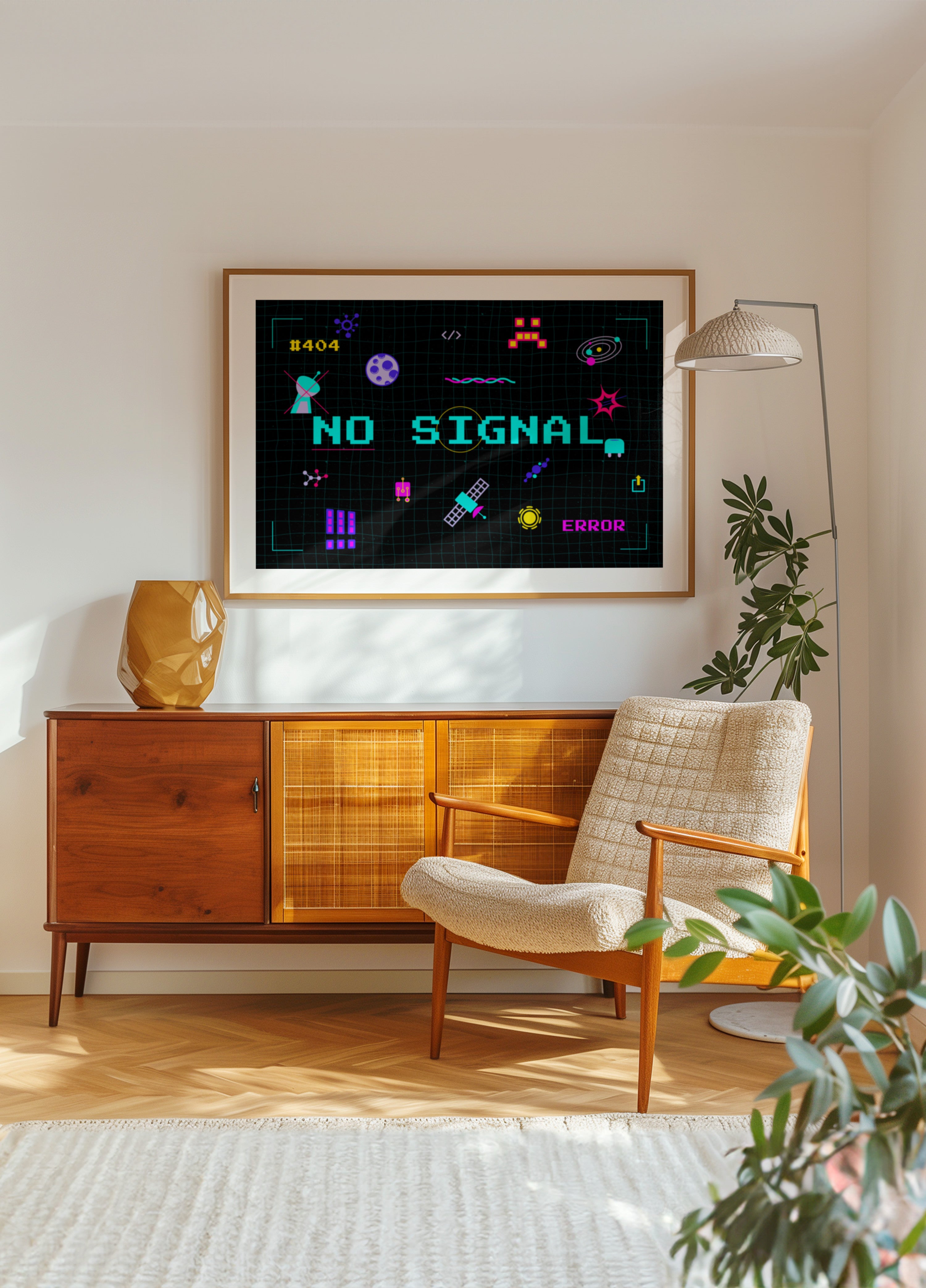 Retro pikselių nėra signalo