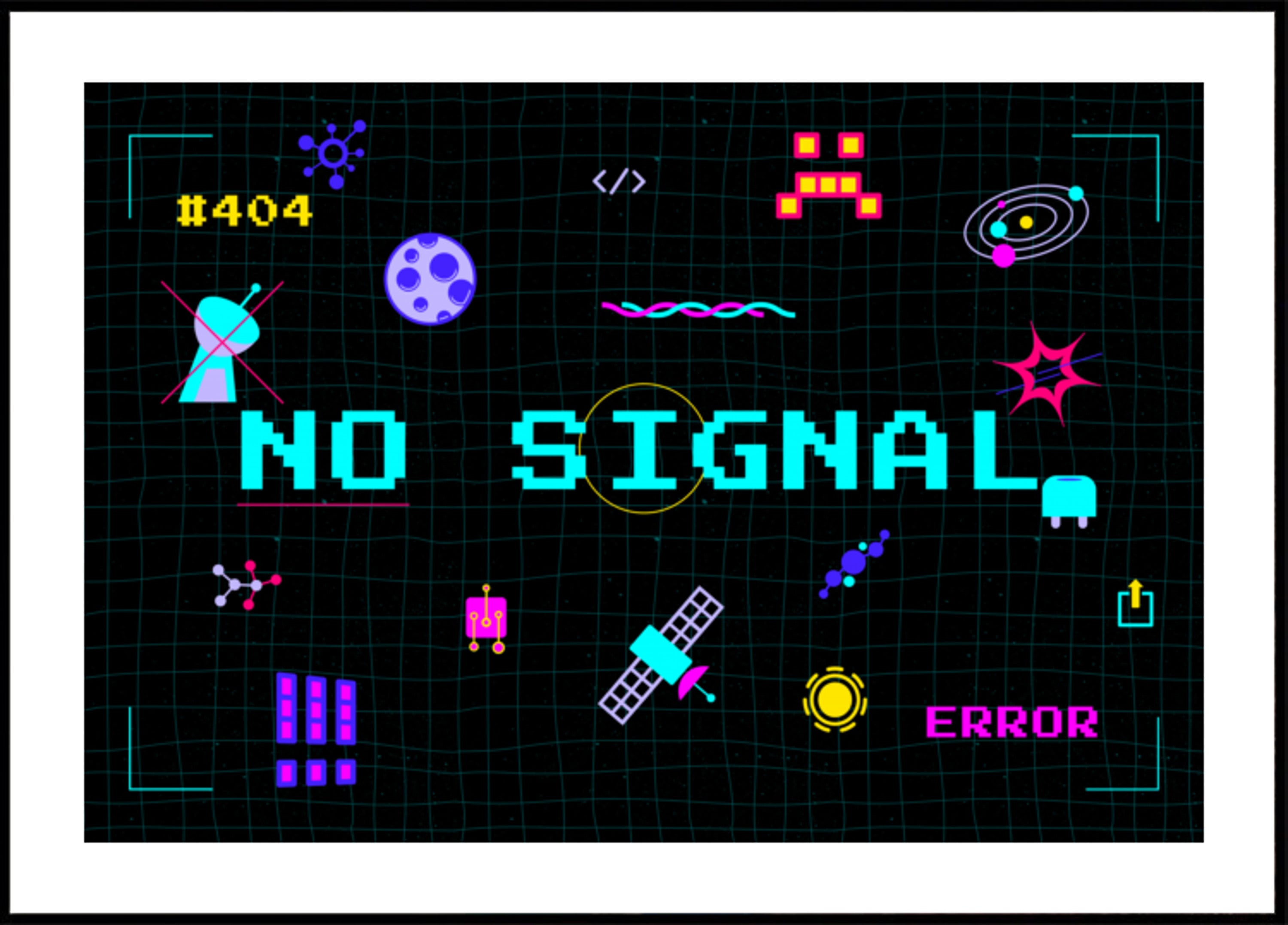 Retro pikselių nėra signalo