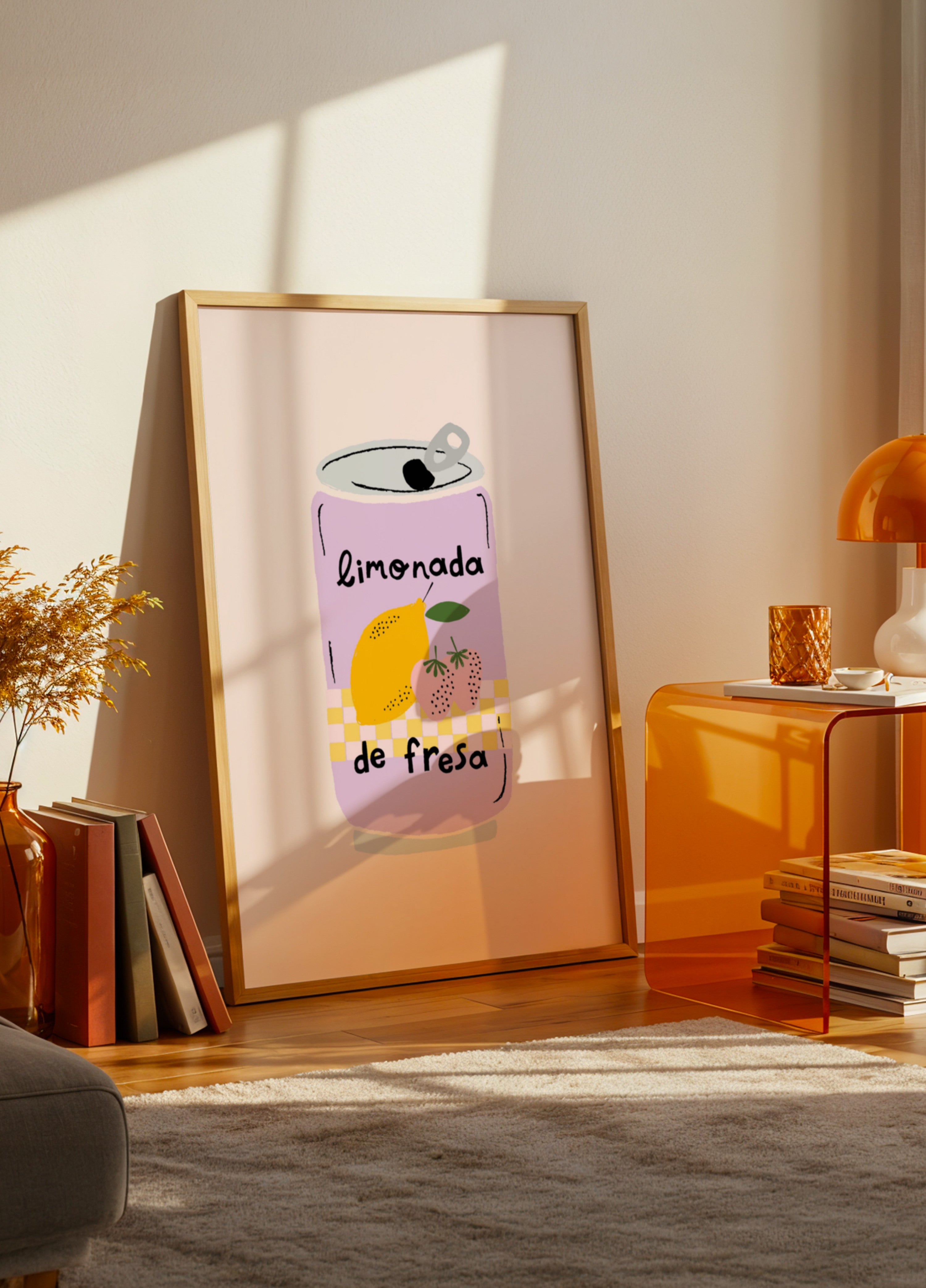 Braškių limonado skardinė