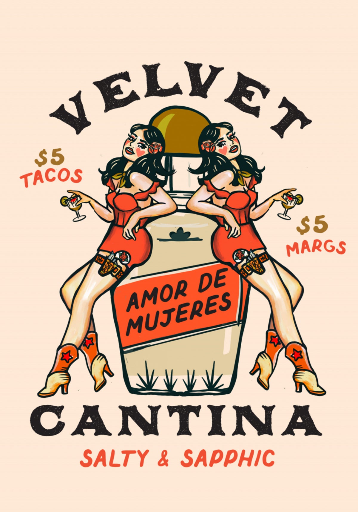 Velvet Cantina mexikói ételek, tacos és Margarita bár