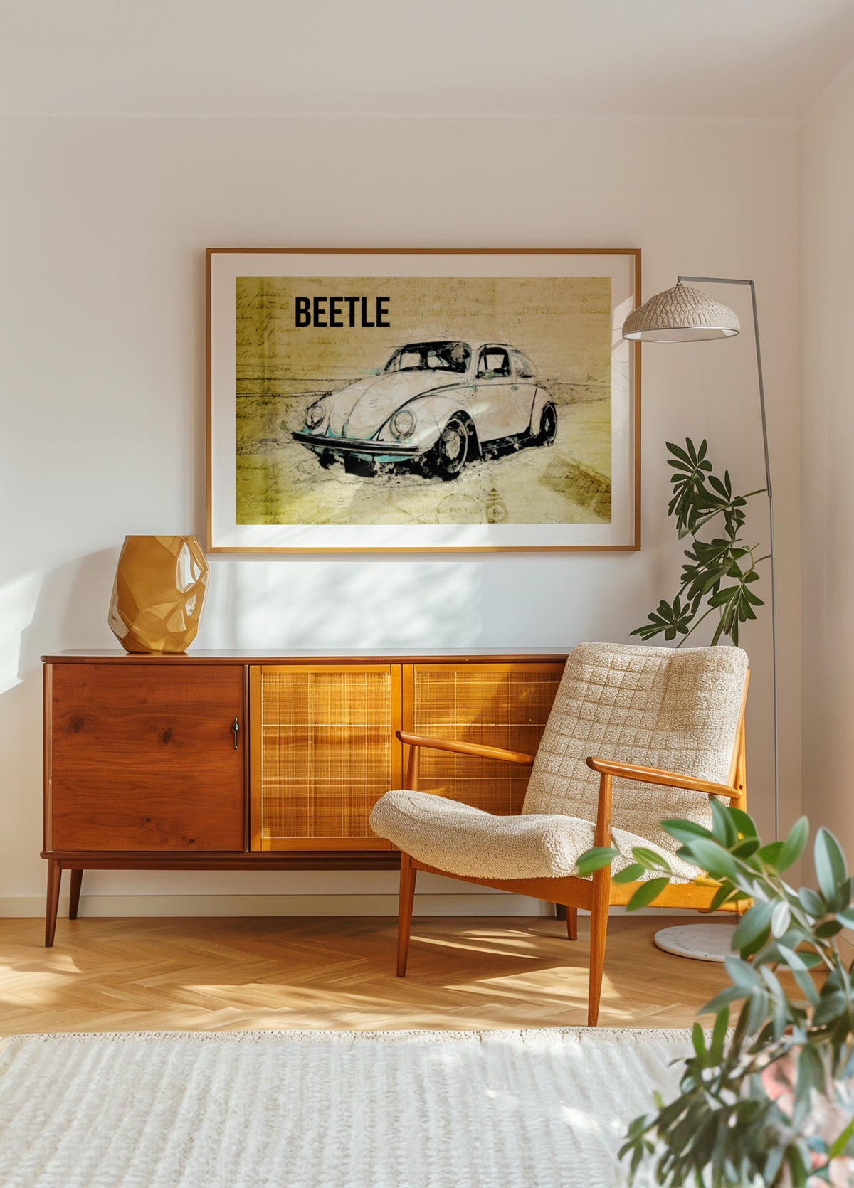 Vintage car sketch