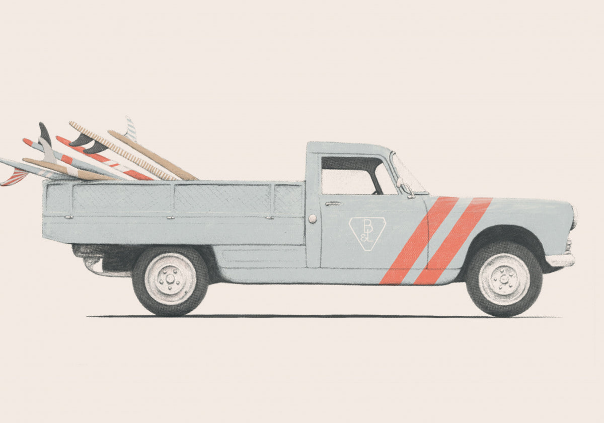 Vintage surfiauto