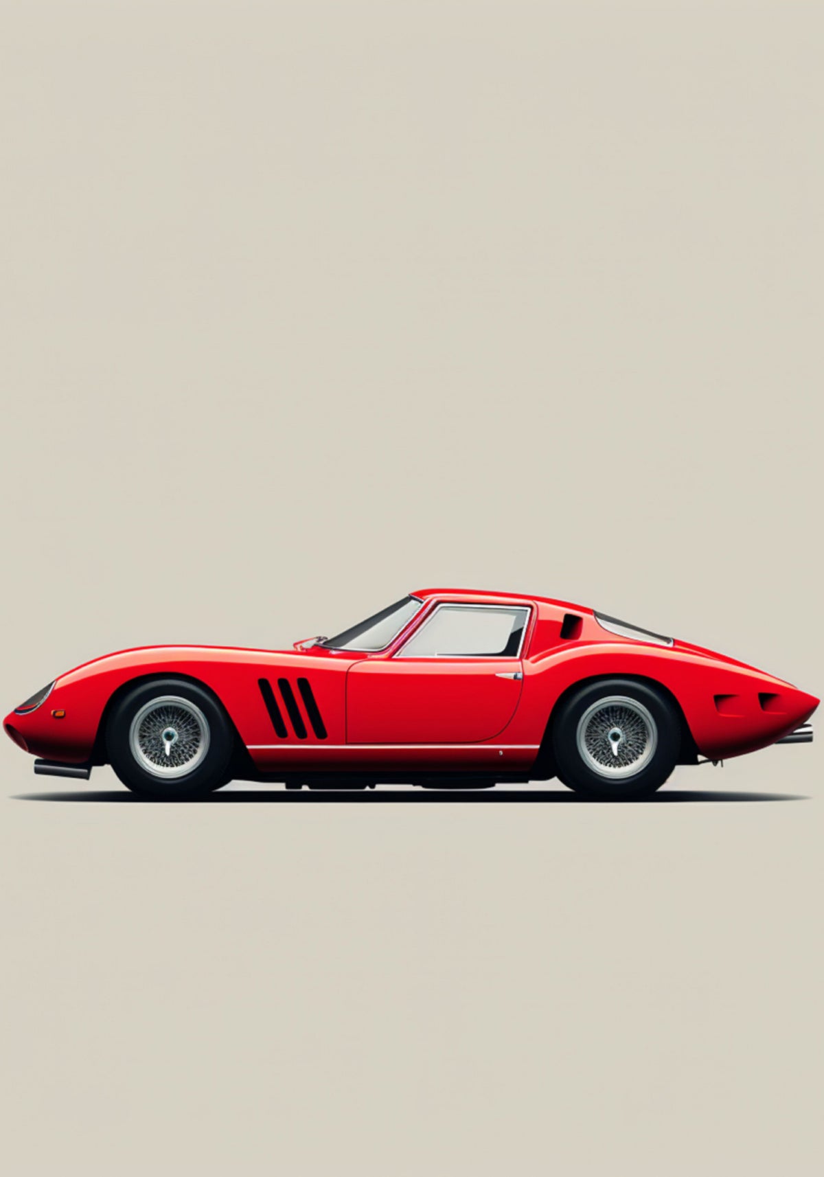 Elegante roude Sportsauto