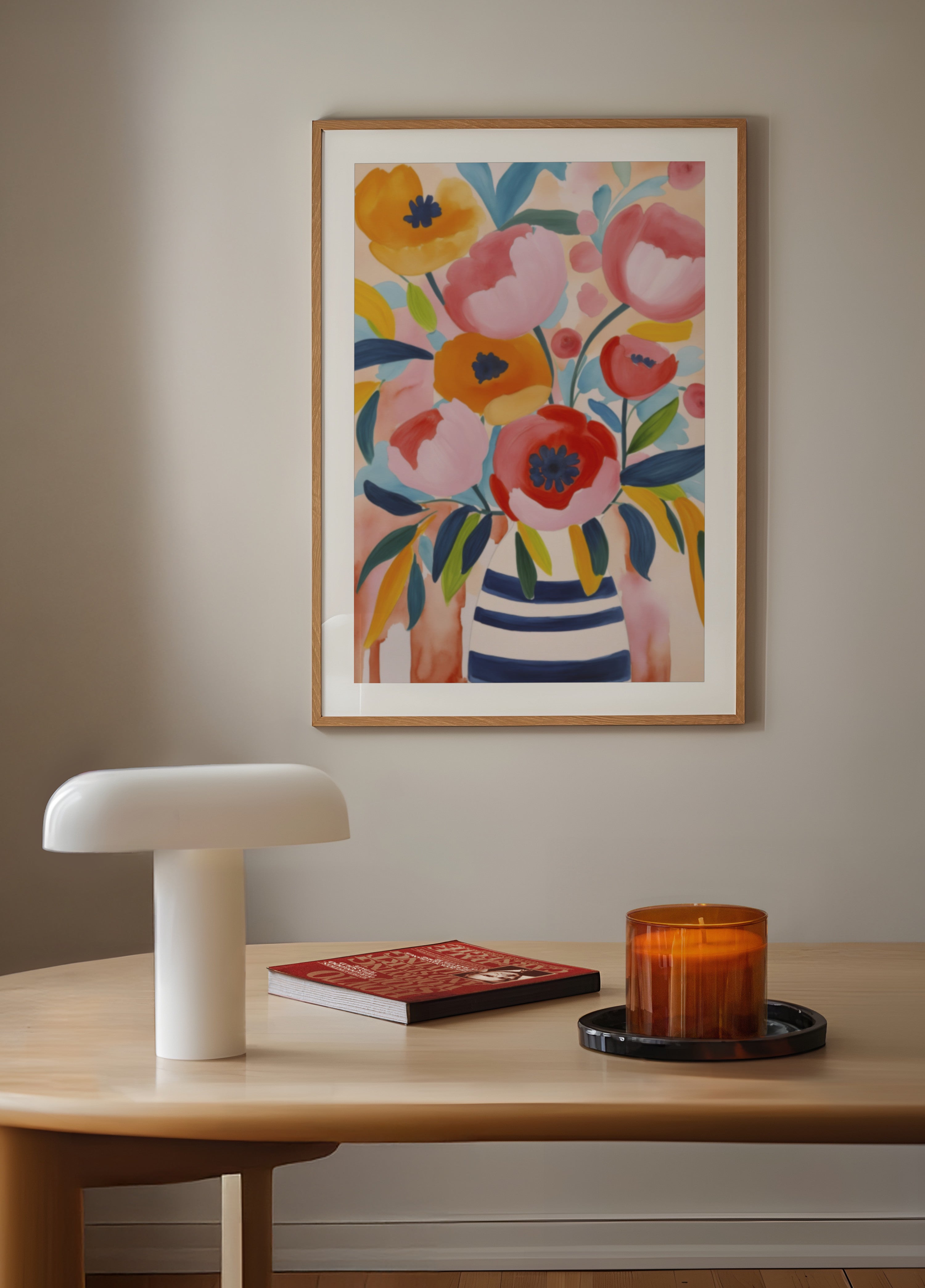Vibrant gesträifte Bouquet