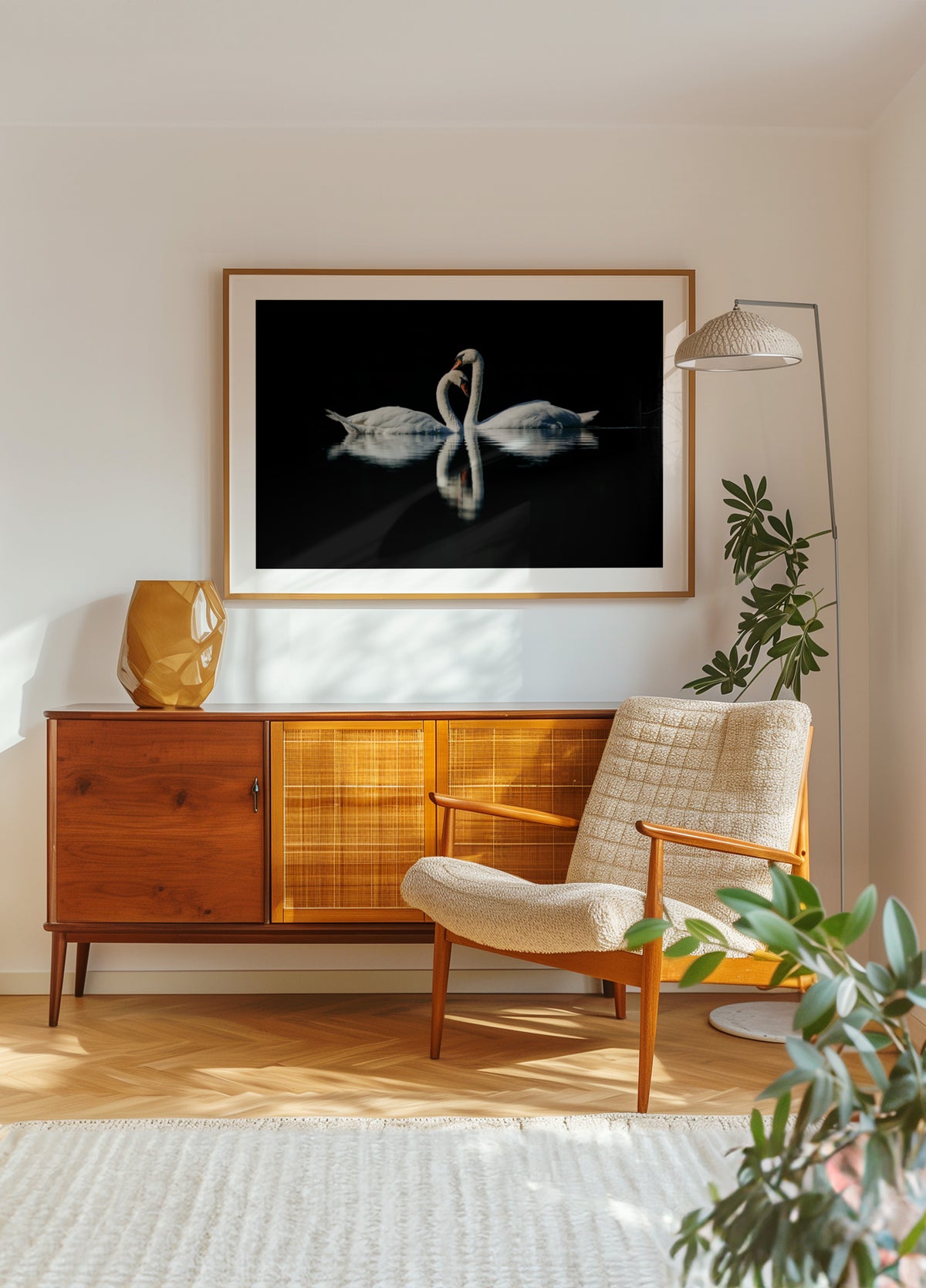 Romantesch Swan Reflexioun