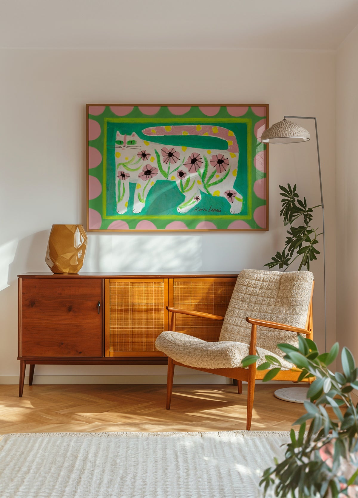 Whimsical Blummen Cat
