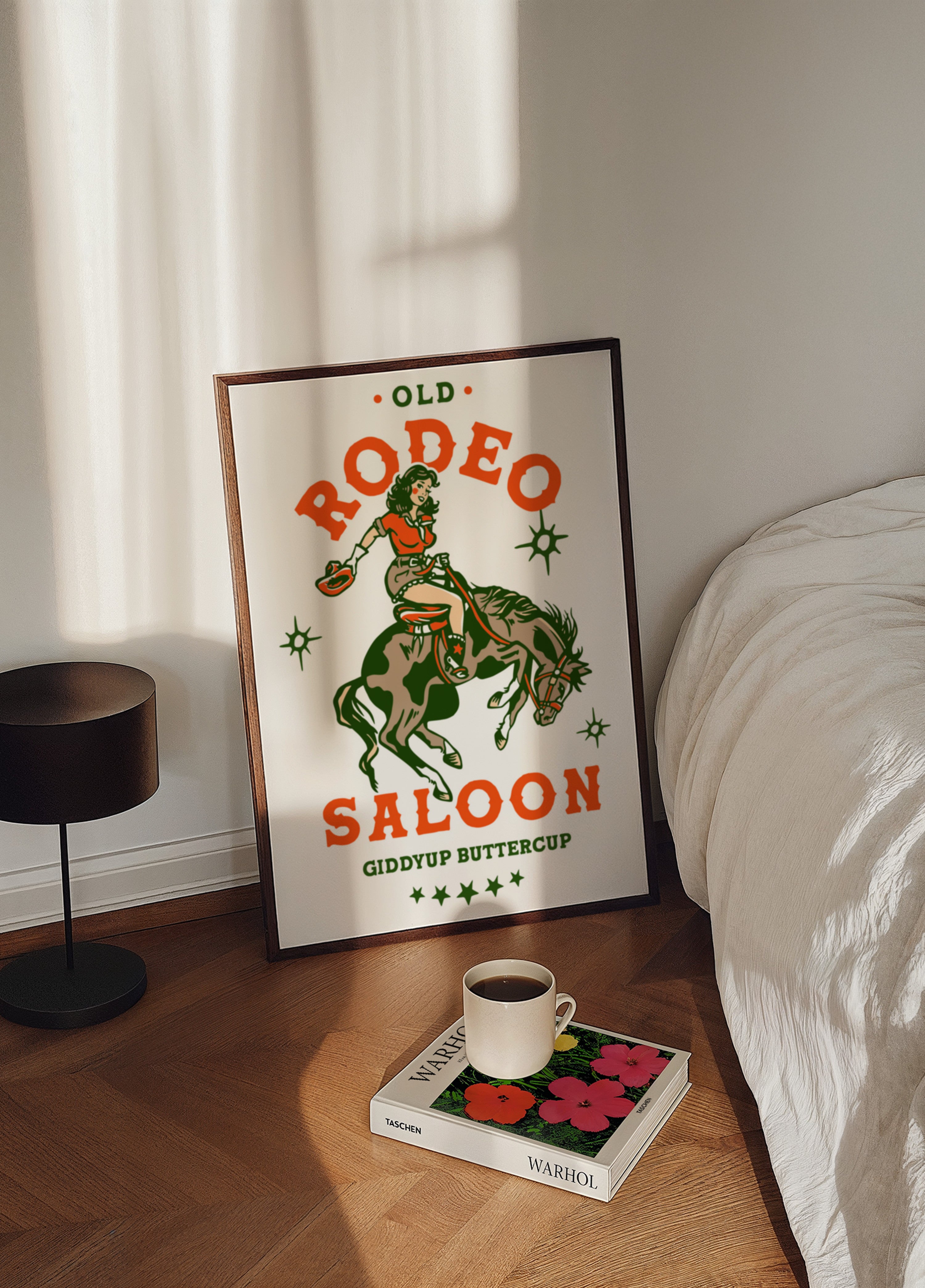 Old Rodeo Saloon Cowgirl: Giddyup Bottercup