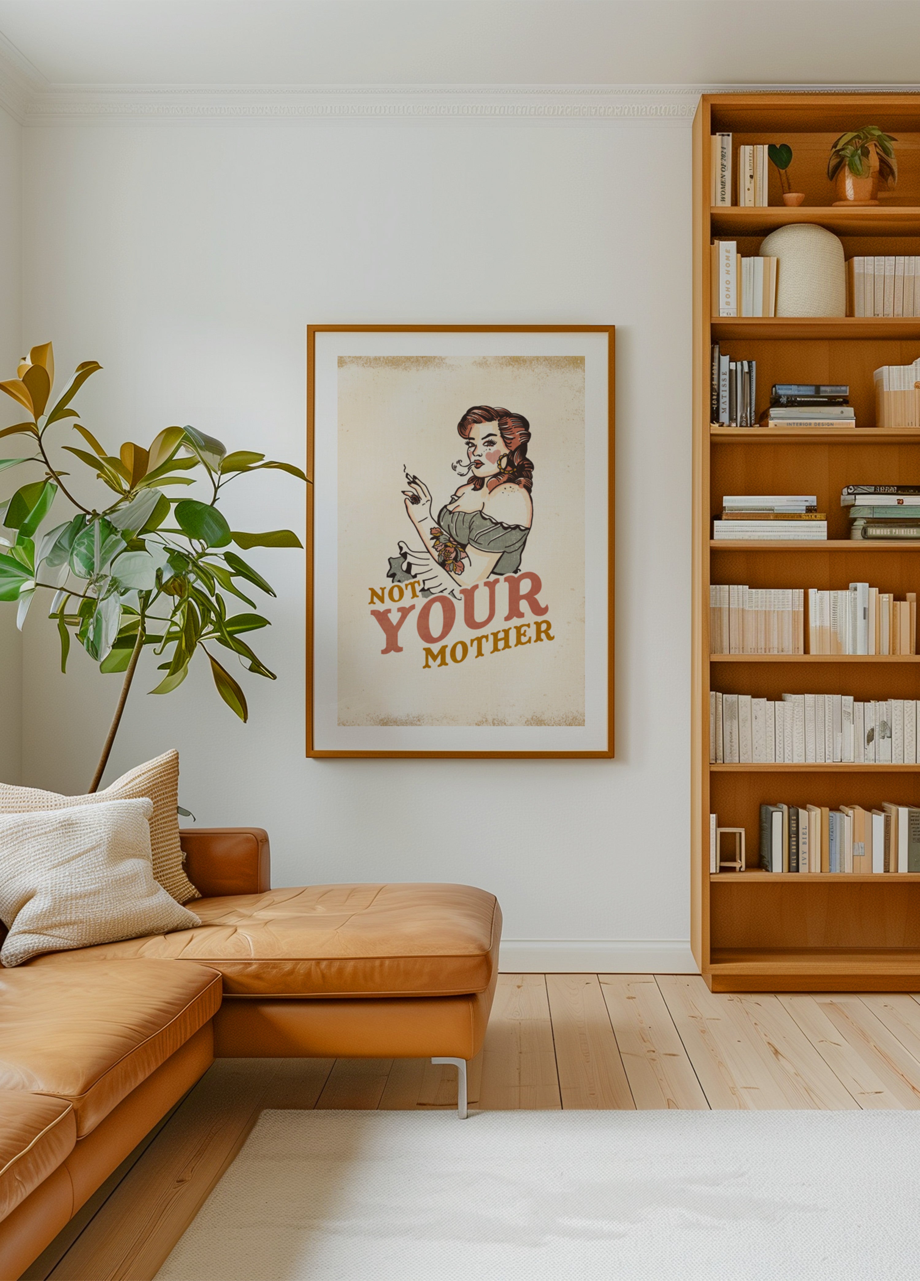 Ne tavo mama Rockabilly Pinup su įžūliu požiūriu