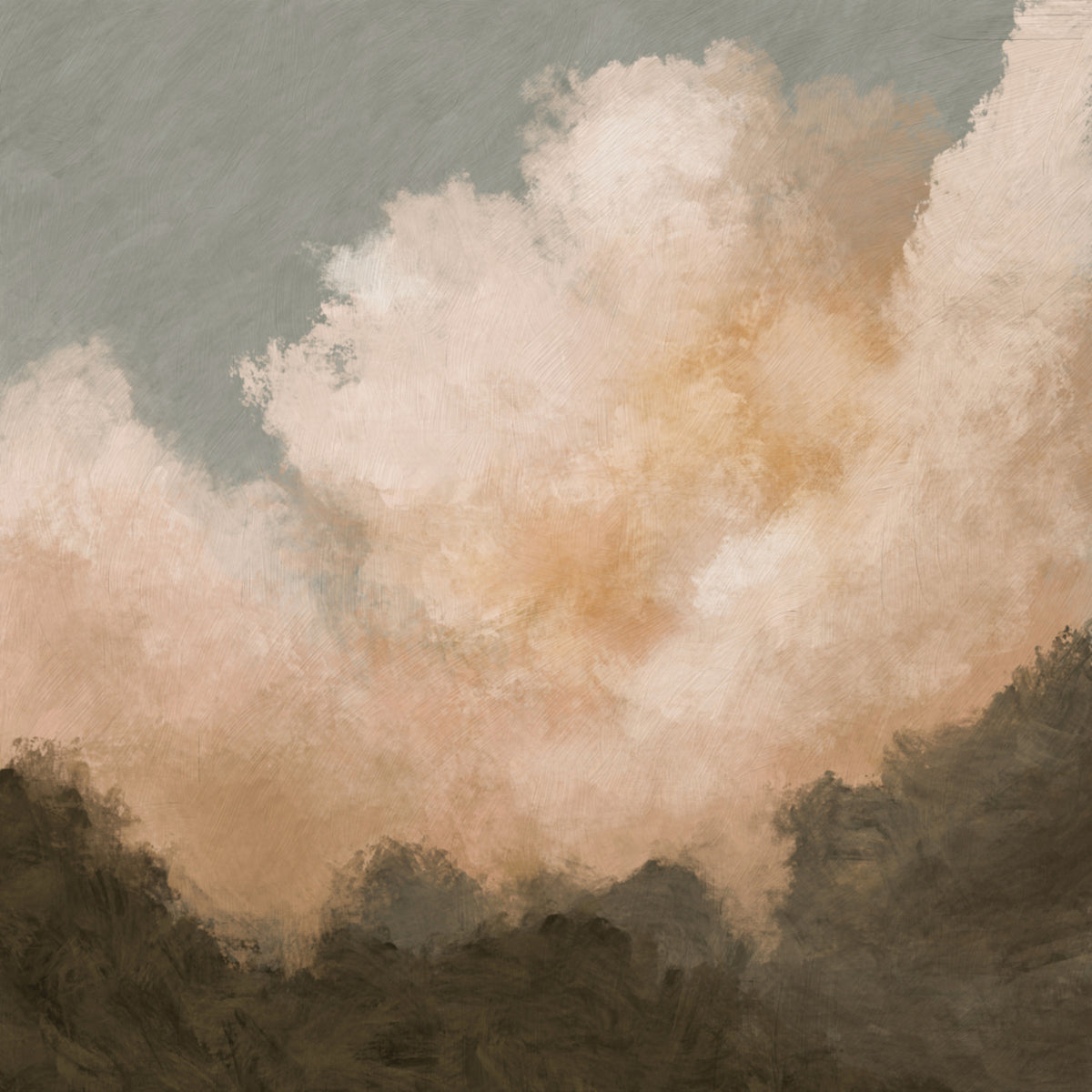 Serene Mountain Clouds