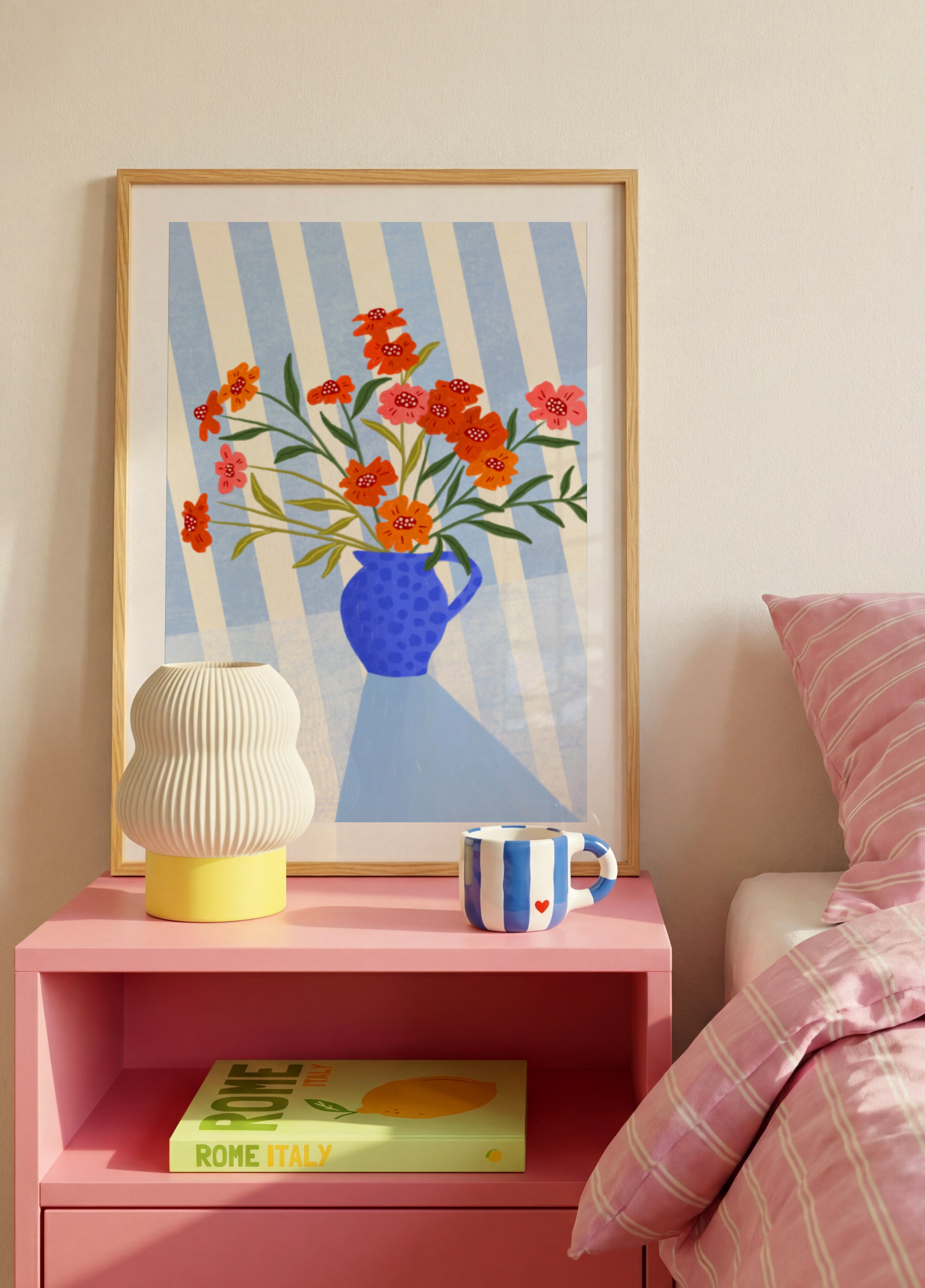 Cheerful Floral Pitcher