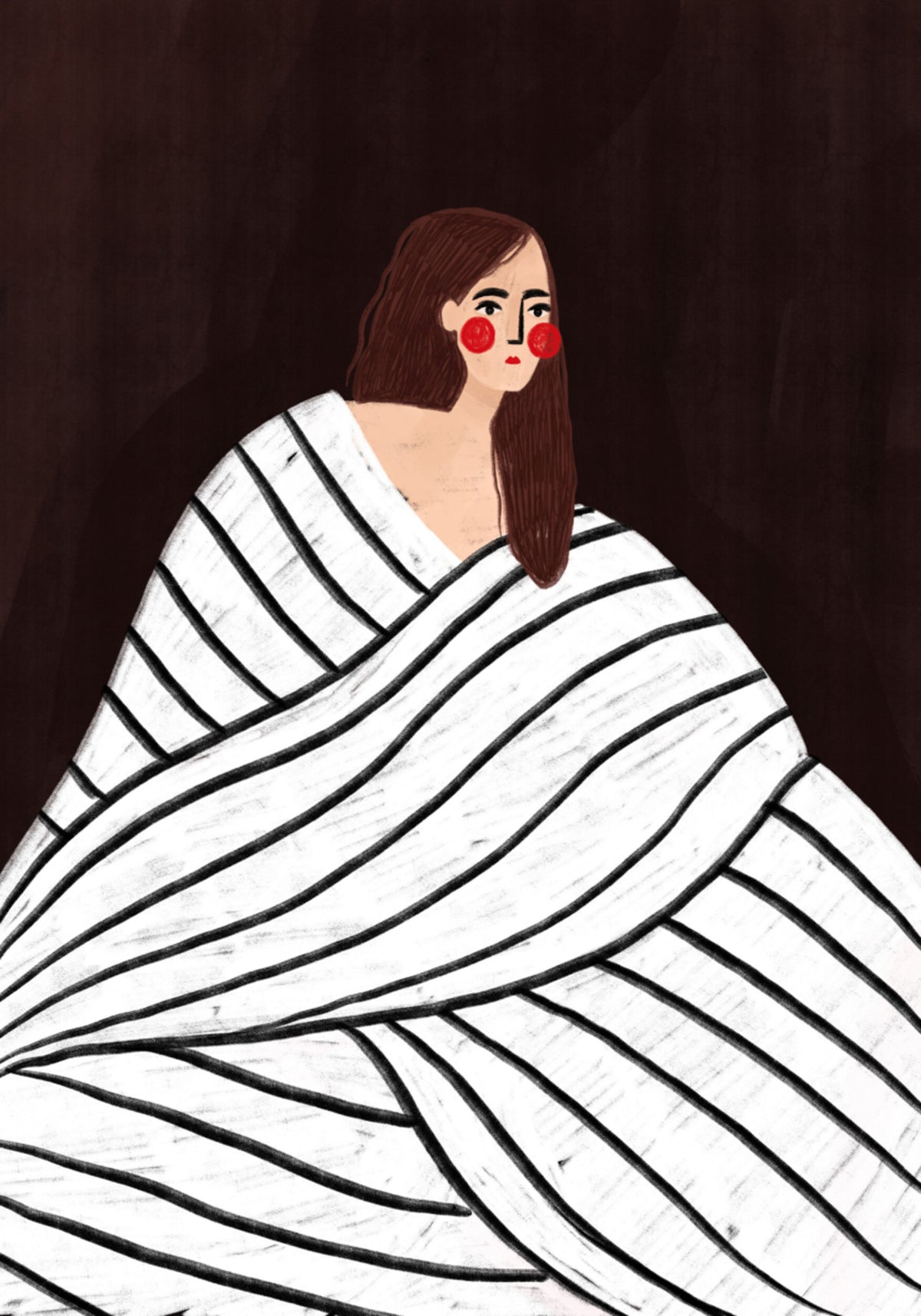 Quiet Striped Portrait