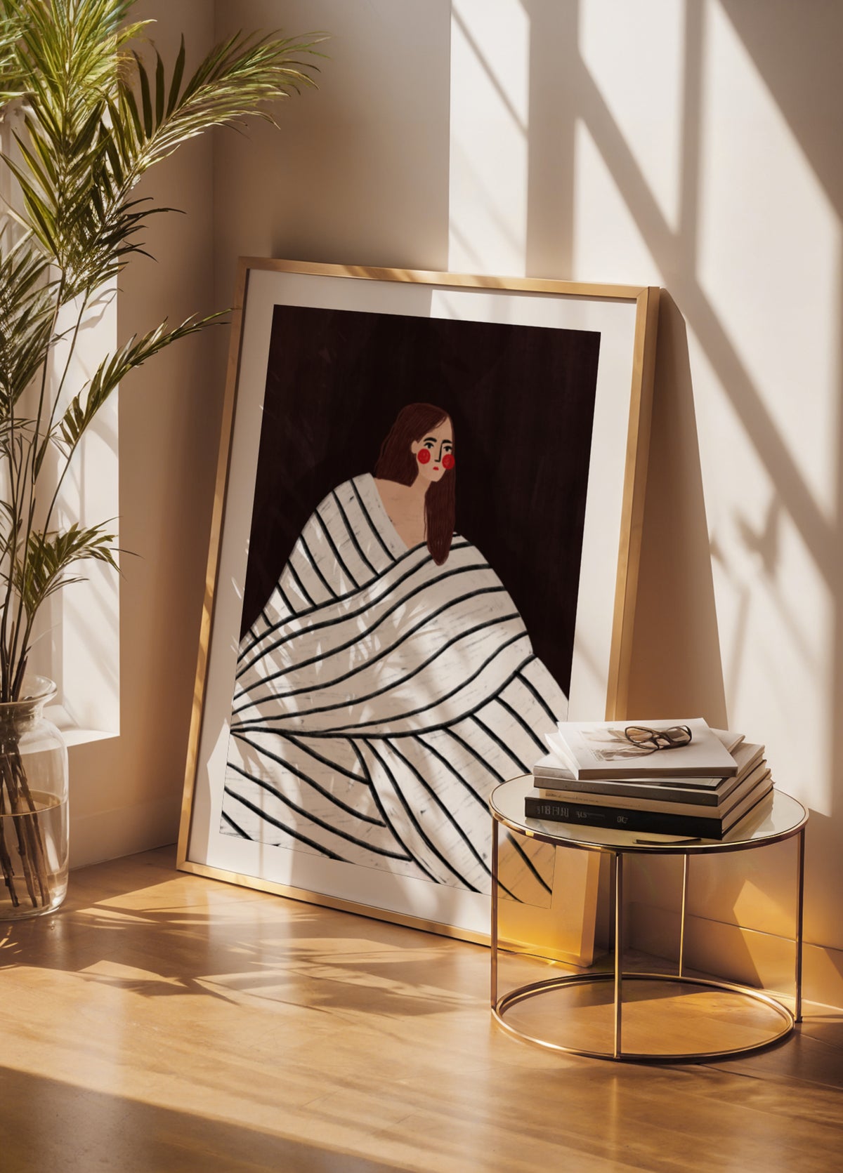 Quiet Striped Portrait