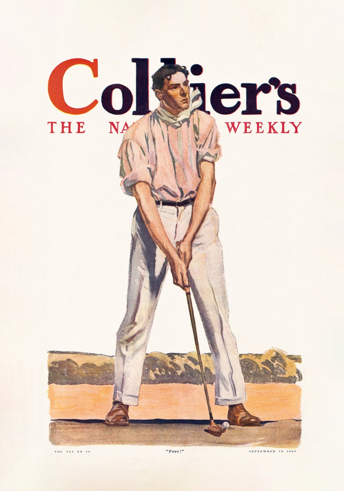 Collier's Golf (1908), Vintage Man