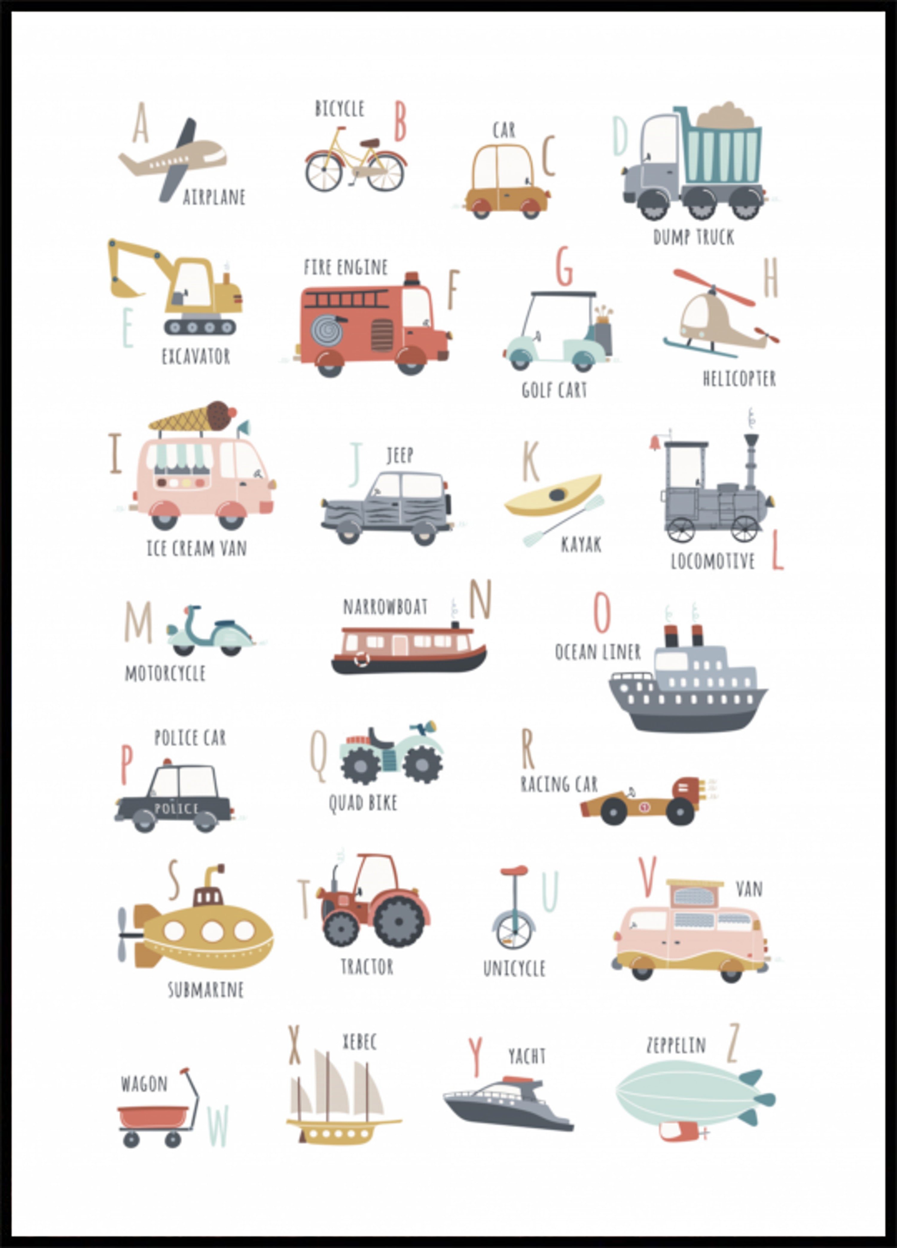 Transportation ABC Fun