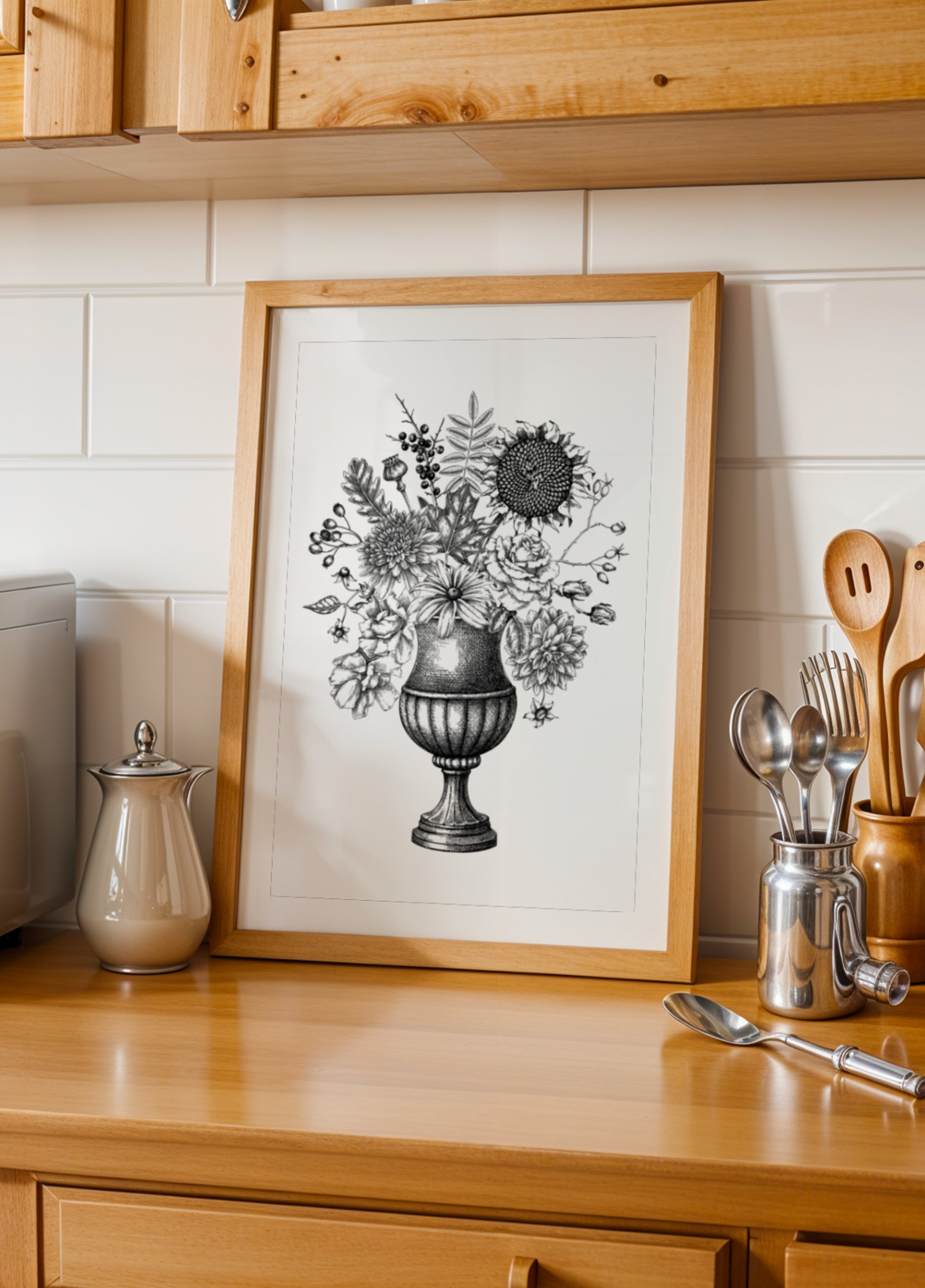 Elegant Hierscht Blummen Urn