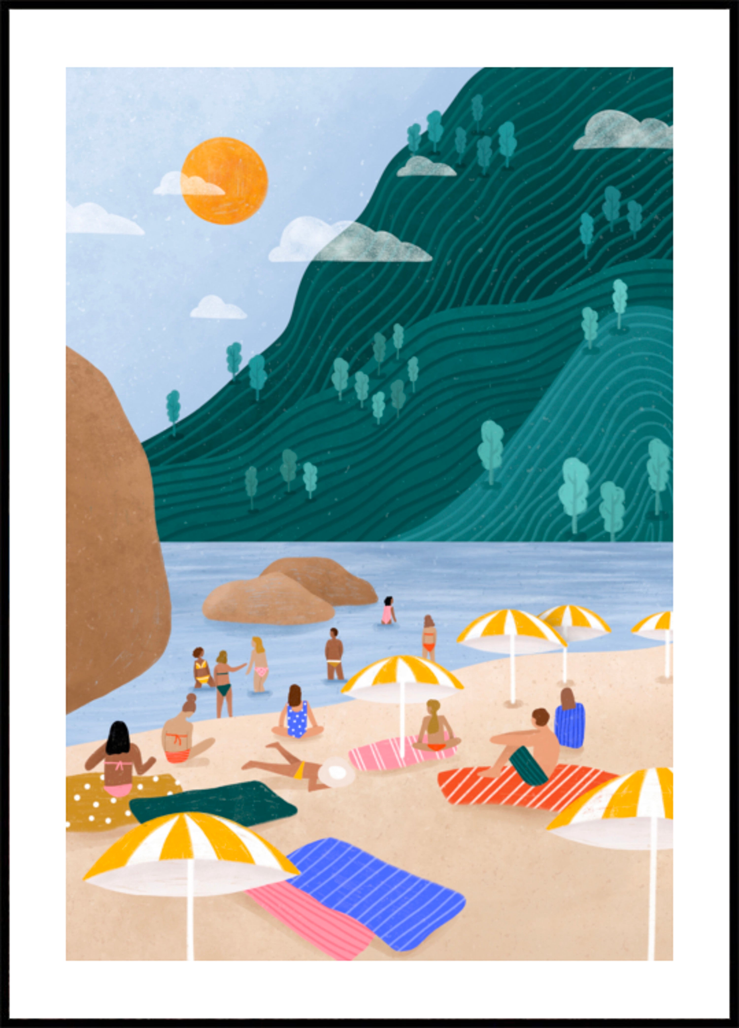 Relaxing Mountain Beach