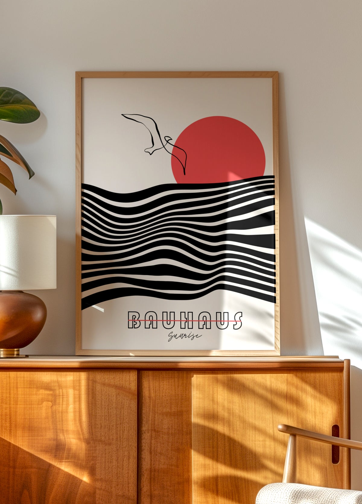 Bauhaus Sunrise Ocean