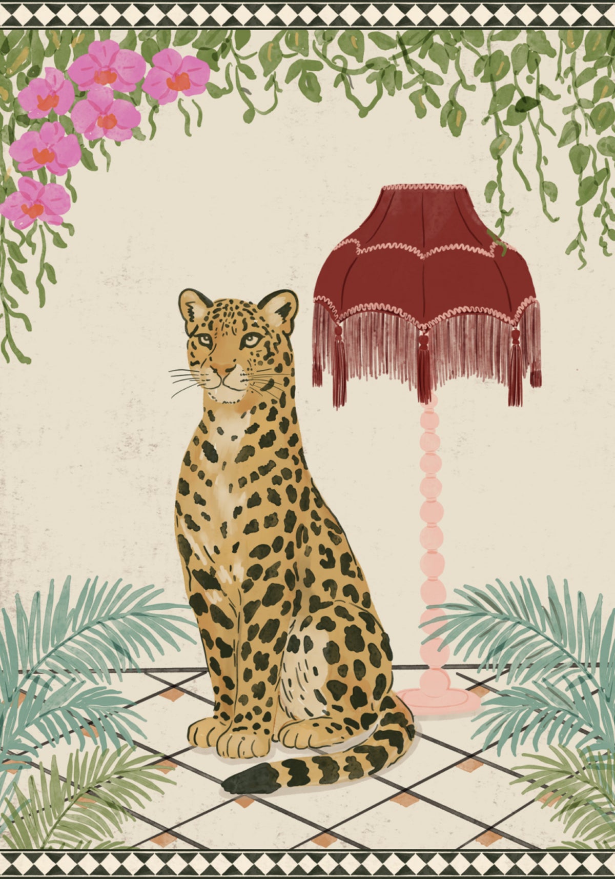 Elegáns trópusi leopárd