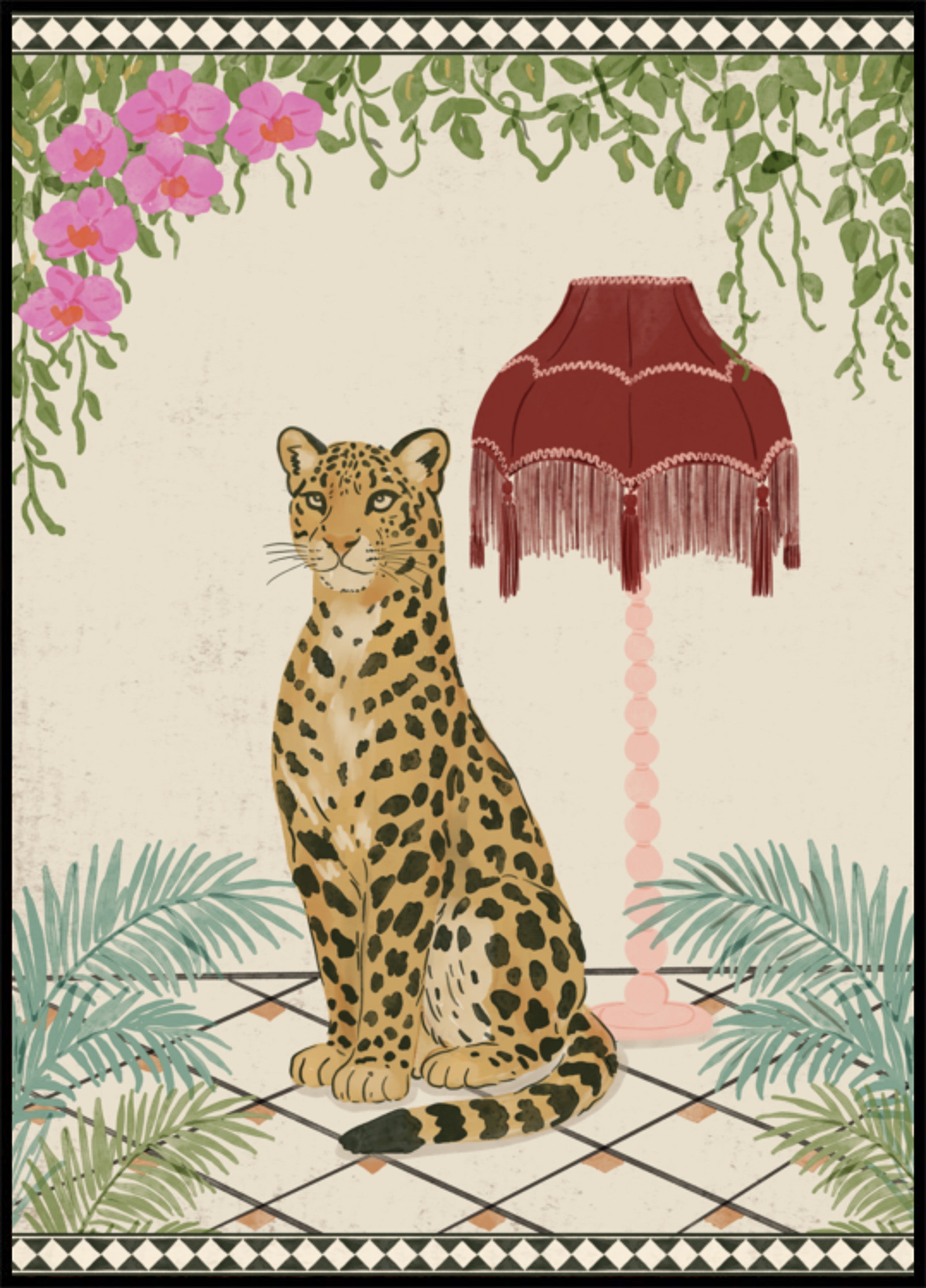 Elegáns trópusi leopárd