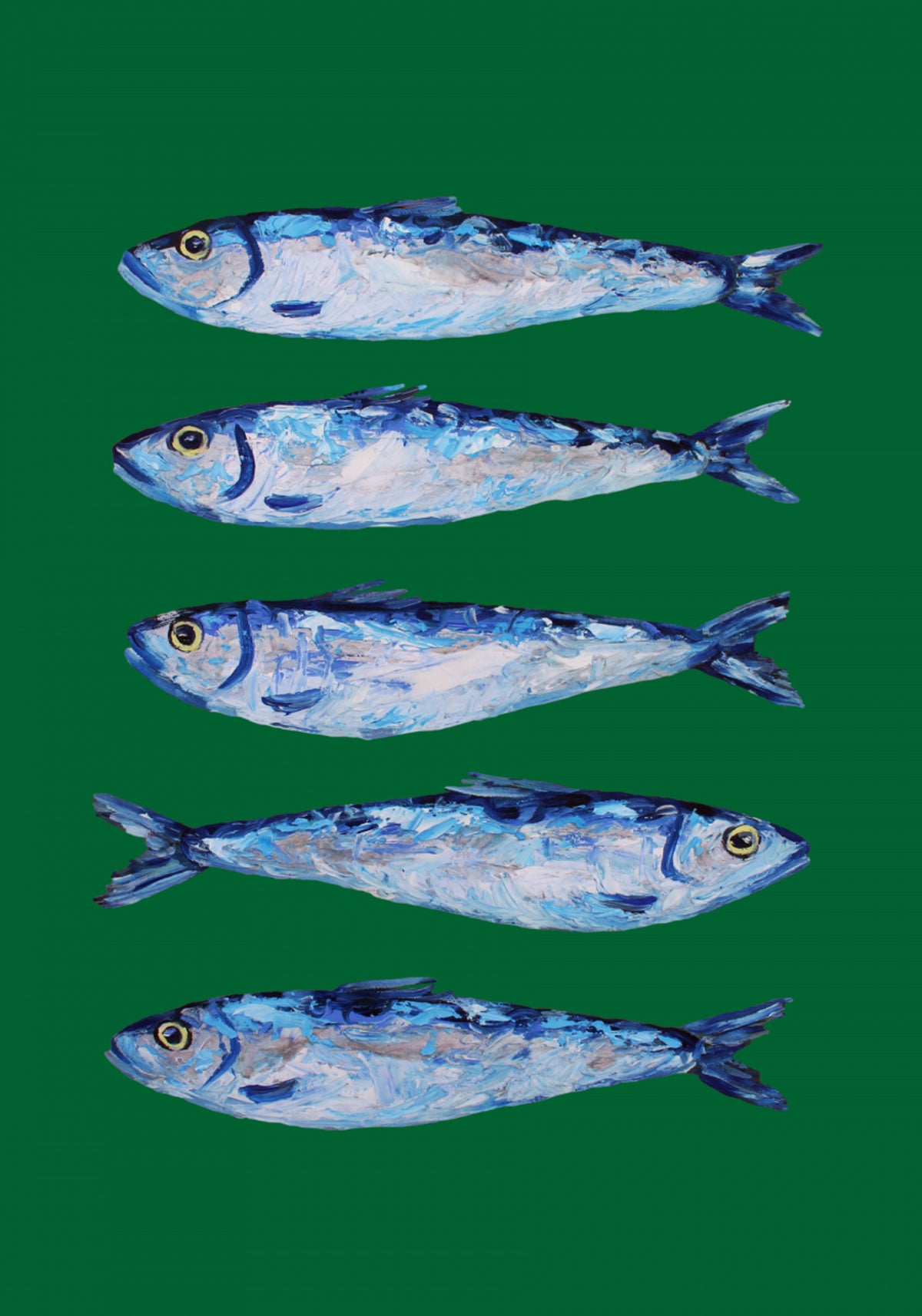 Five Painted Sardines
