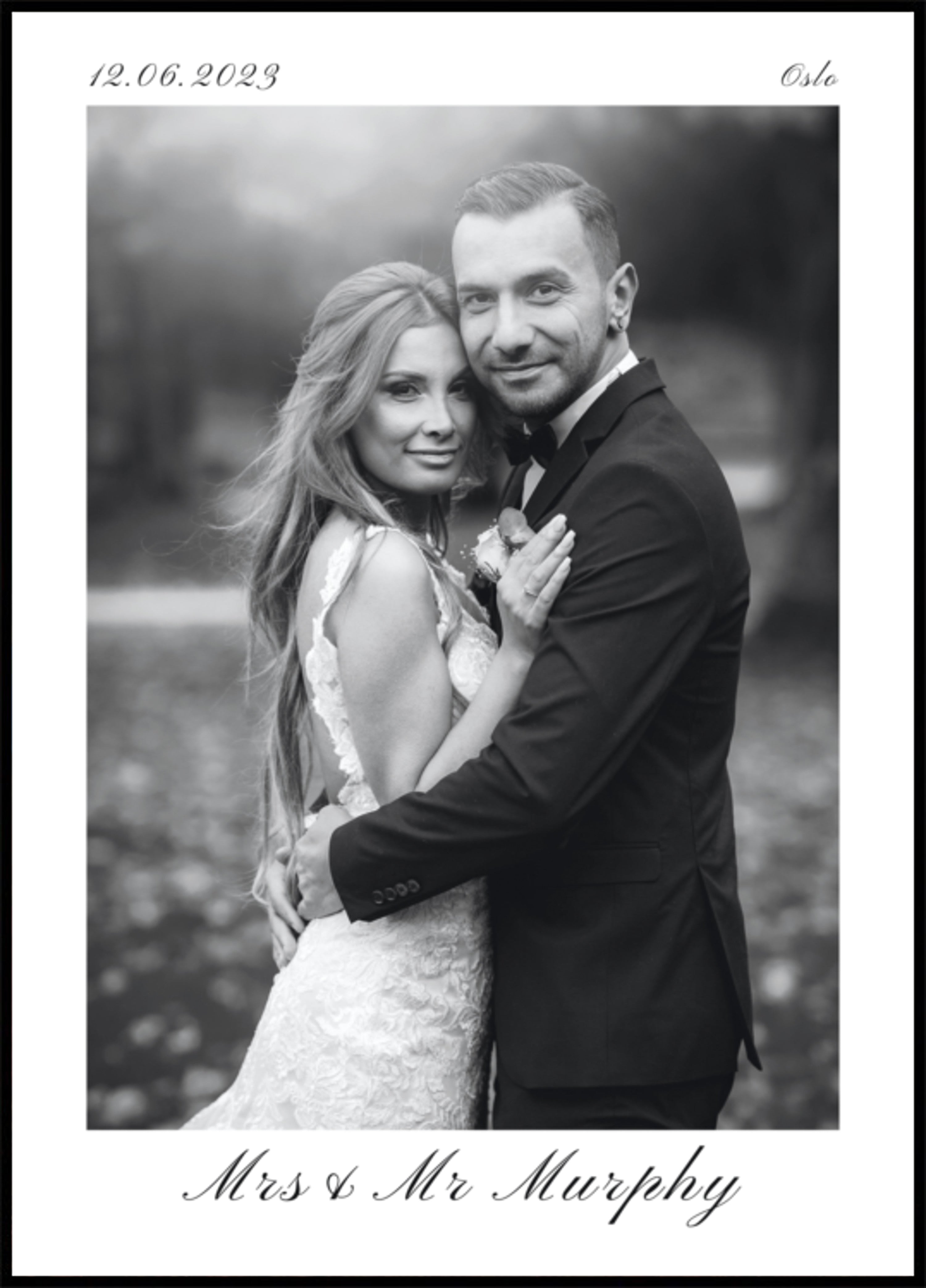 Portret de nunta personalizat