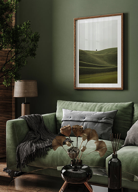 Foggy Green Hill (NEW) - Posterbox