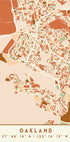 Black Maps Earth Tones 62 Plakat - Posterbox