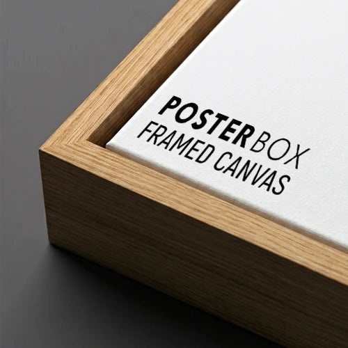 framed canvas oak