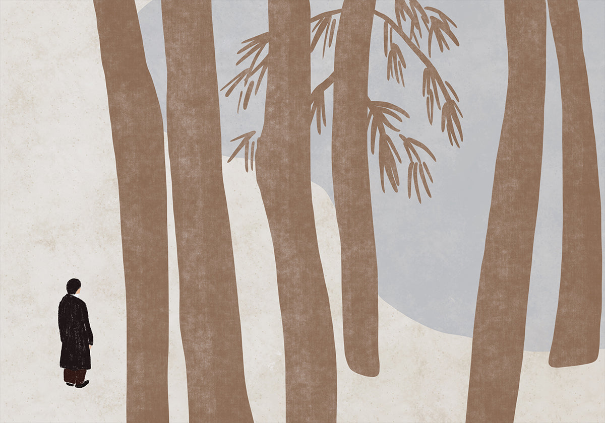 Seeking peace in the woods Plakat - Posterbox