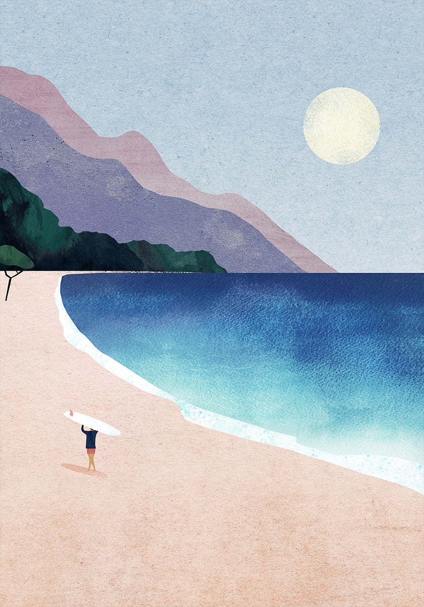 Surf Beach Plakat - Posterbox