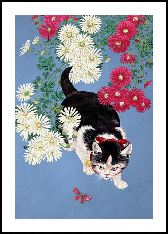 A Cat's Hunt for Butterflies (NEW) - Posterbox