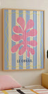 Le Corail Blue/Cream Plakat - Posterbox