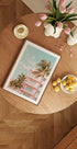 Pastel Building with Palm Trees (NEW) - Posterbox