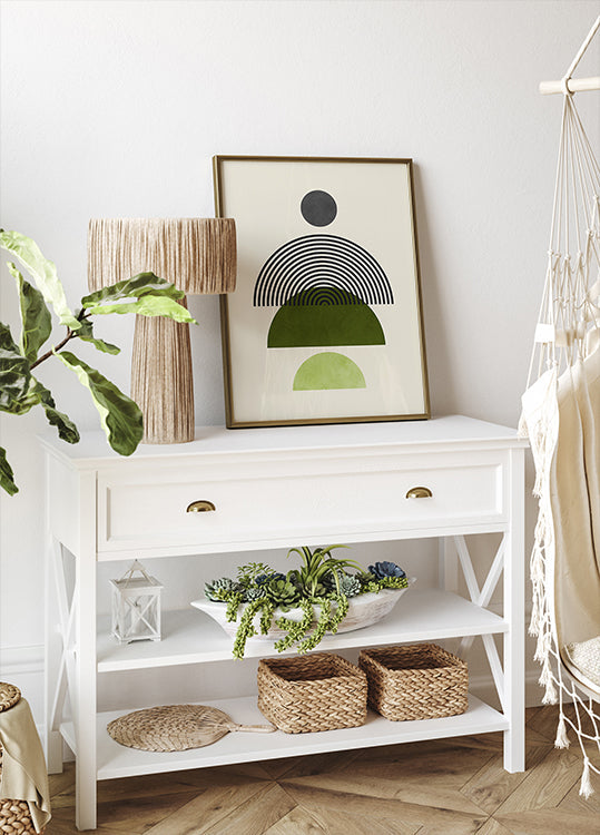 Linijos ir apskritimai 4 Plakatas