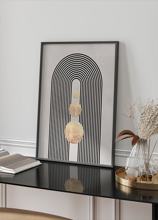 Linijos ir apskritimai 19 Plakatas