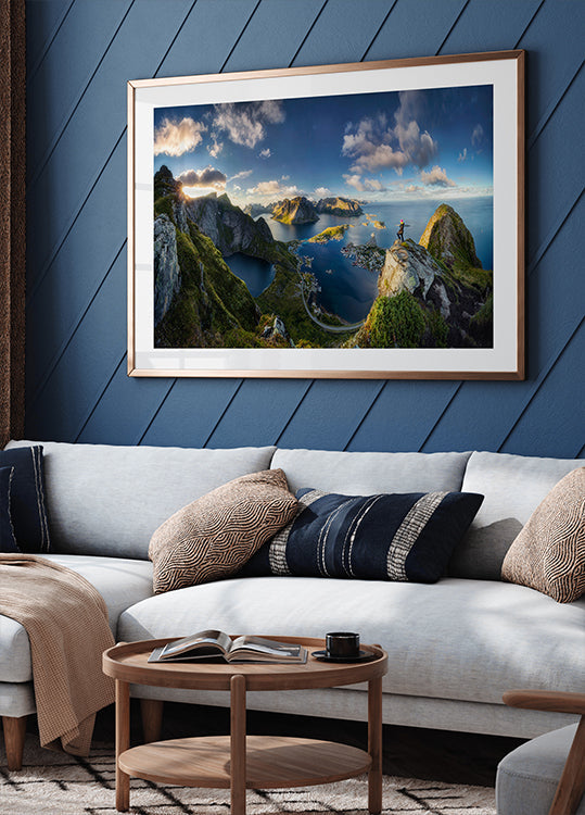 Reinebringen nézetek Plakát