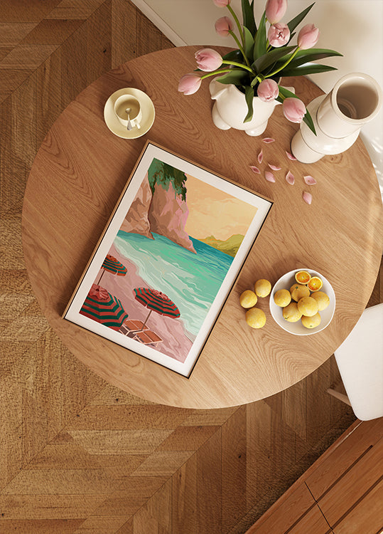 Tropický dovolenkový plagát