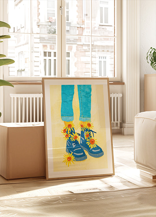 Napraforgó séta poszter