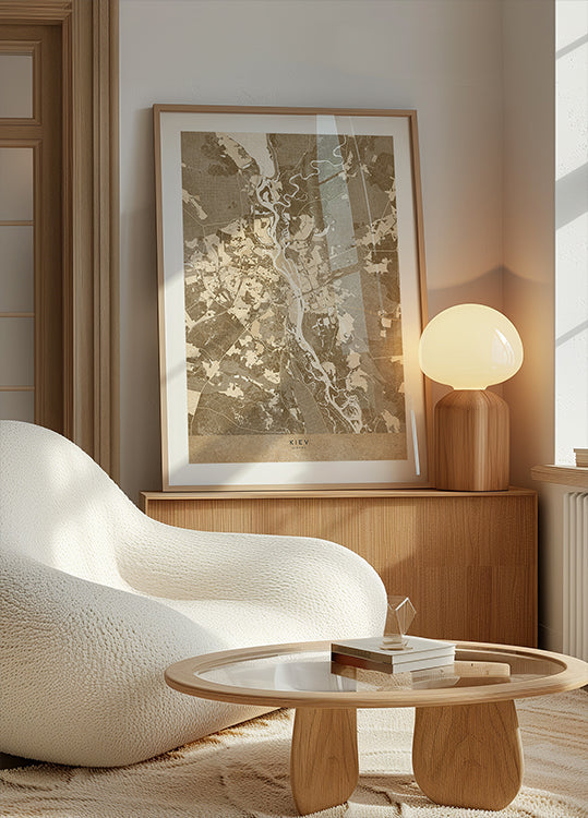 Kijevas sēpijas karte (pirmskara) (JAUNA)