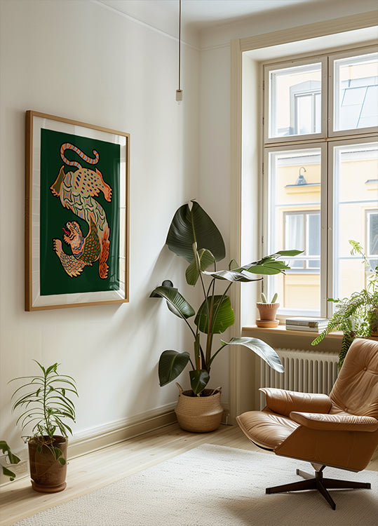 Asiantiger Green Plakat