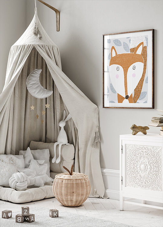 Armas punane rebane halli lehemustriga, autor Carla Daly Poster