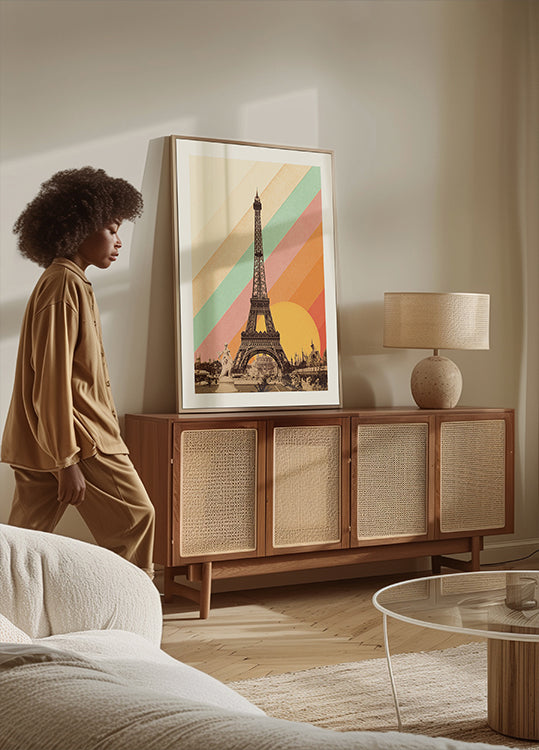 Eiffeli torni vikerkaareplakat