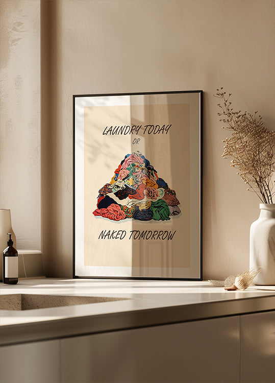 Wäsche-Naked-Pictufy-Poster